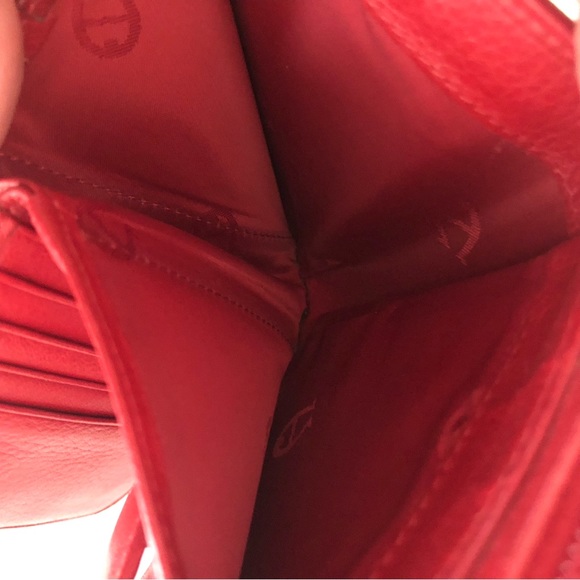 Etienne Aigner Red Leather Wallet - Picture 7 of 7